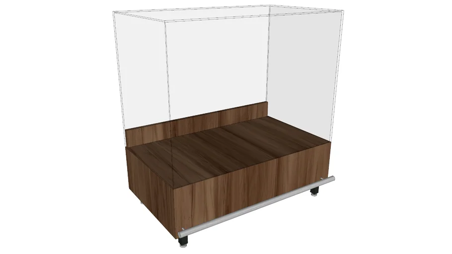 Vitrine expositora para pão francês