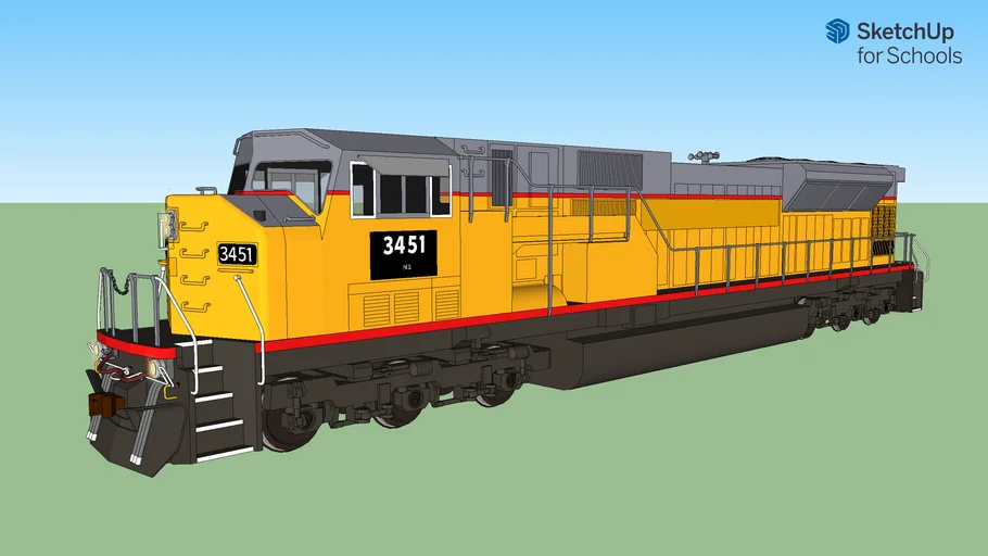 Ex Union Pacific EMD SD9043MAC (Norfolk Southern) | 3D Warehouse