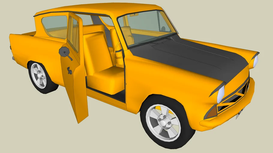 Custom Ford Anglia | 3D Warehouse