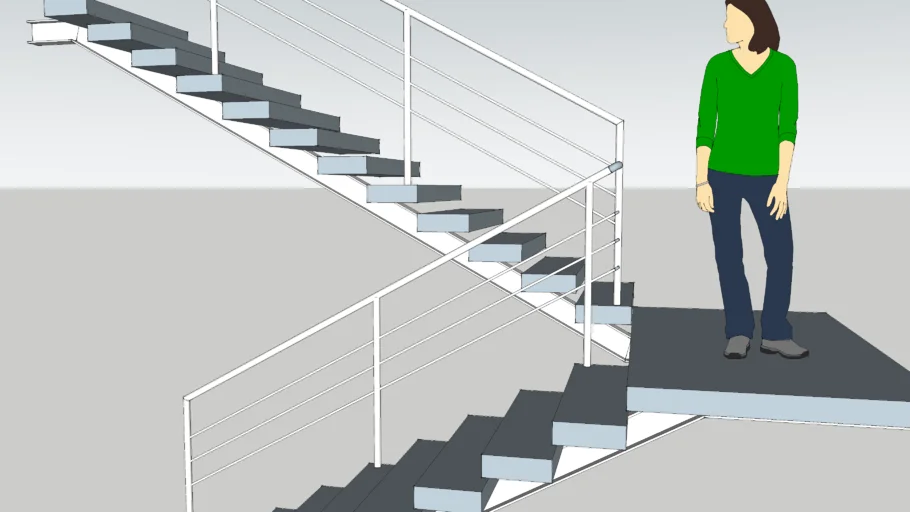 Escalera con Barandal