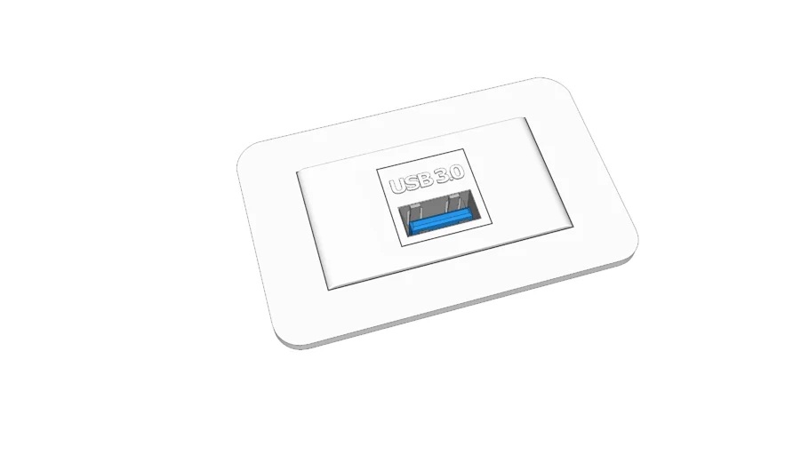 Tomada de Embutir USB 3.0 dados - Lumitek