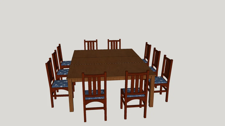 Basic 10 person dining table