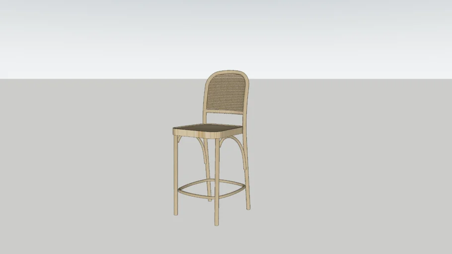 Rattan bar stool