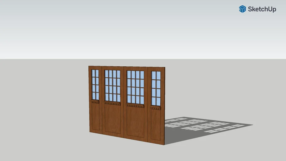 Double Front Doors with Sidelights