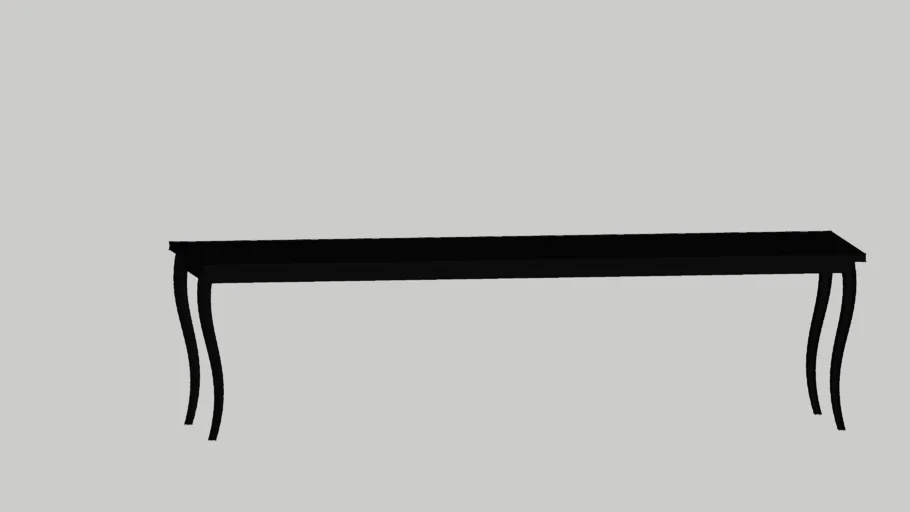 Black Laquer Long Console Table