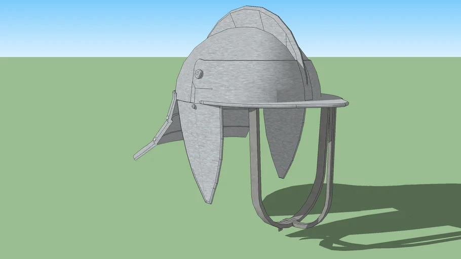 Lobster tailed pot helmet
