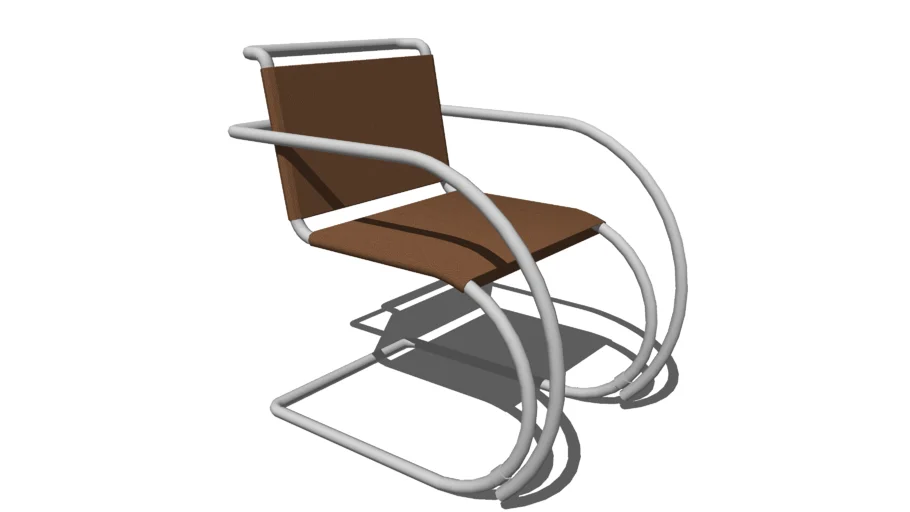 Mr Chair with arms / leather set and back
