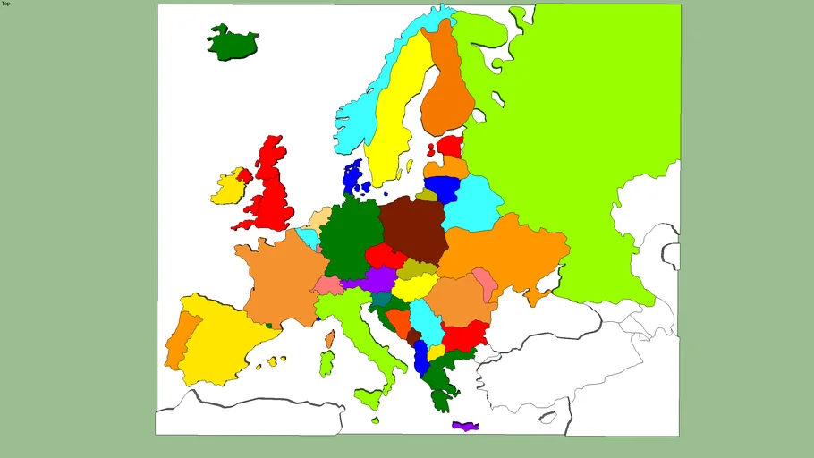 CARTINA POLITICA DELL'EUROPA