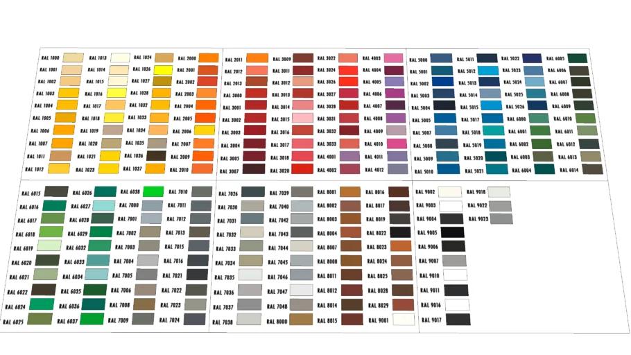 ral colours | 3D Warehouse
