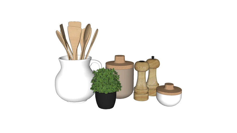 Japandi kitchen decor