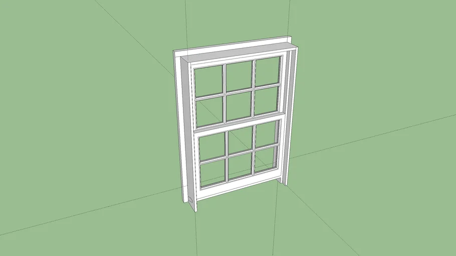 double hung window 34.5'x48' | 3D Warehouse
