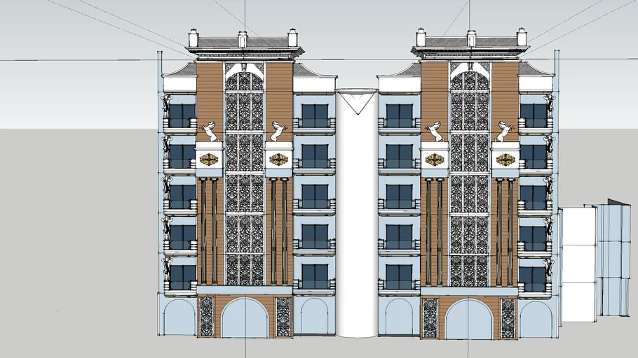 Roman architecture elevation