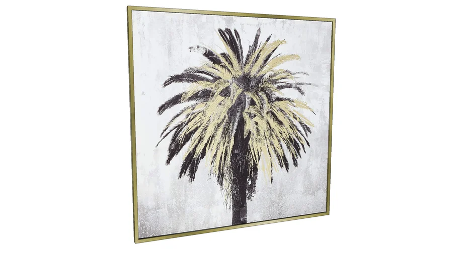 Glam Palm Tree Wall Art