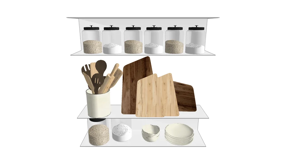 BOTKYRKA IKEA white shelf