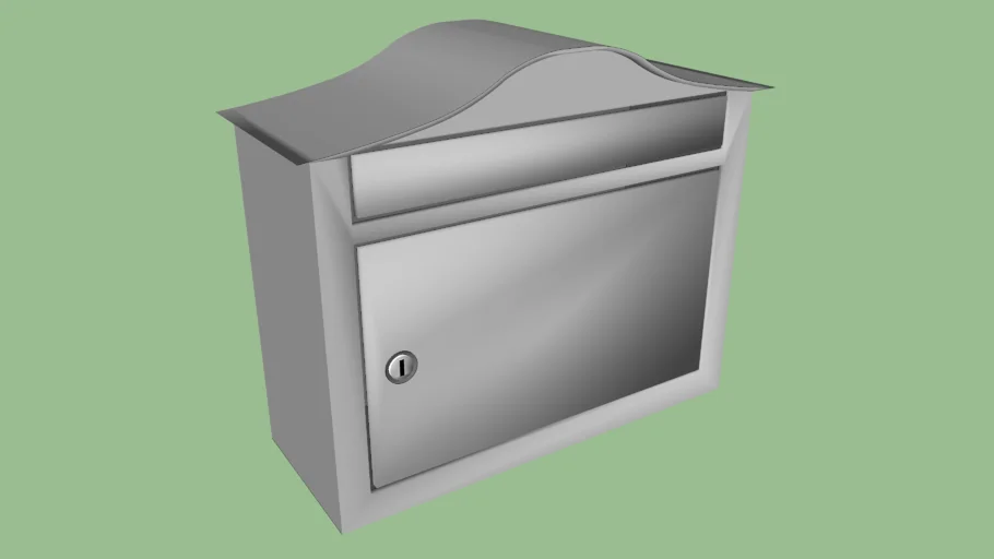 Peninsula Wall Mount Satin Nickel Architectural Mailbox