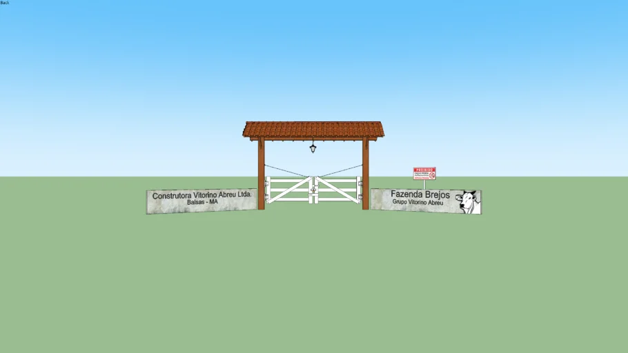 Entrada da fazenda Brekos, Balsas-MA