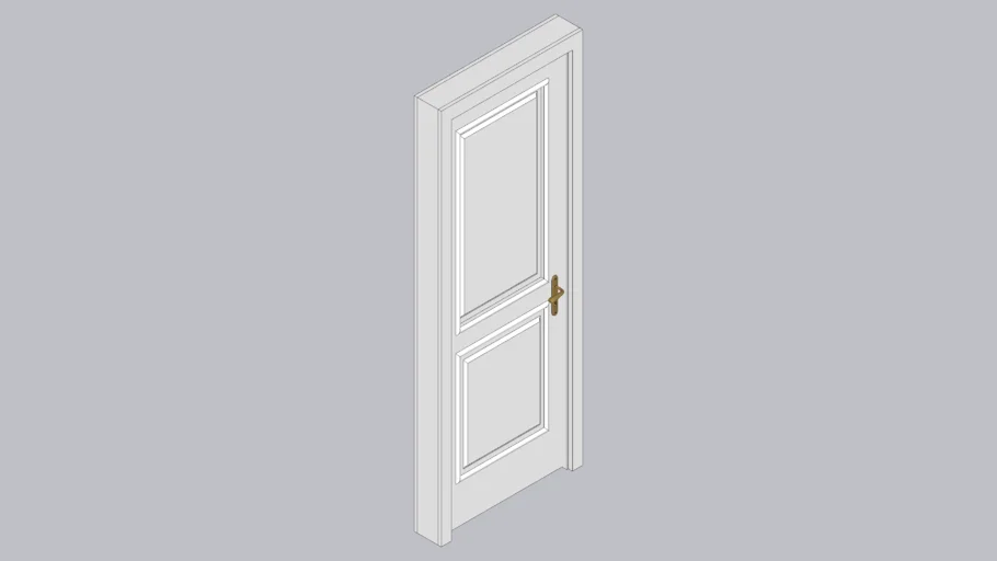 Porta madeira classica