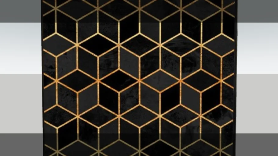 Urban Arts - Quadro Cubes Preto
