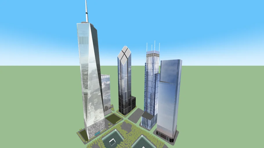 The New World Trade Center, New York (Texture Style)