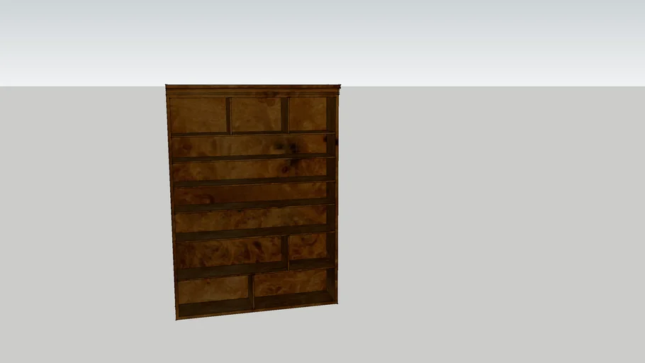 Bookcase - Burl Wood - Small