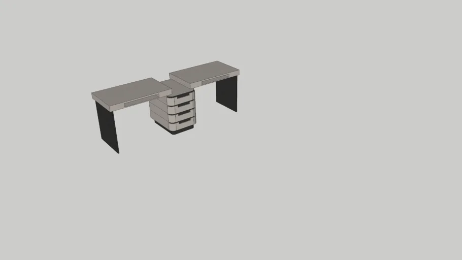Office table with storage
