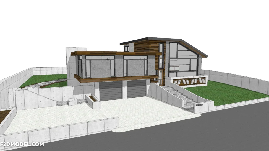 Modern house exterior