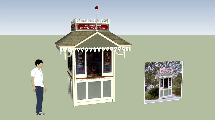 Disneyland Frontierland Ticket Booth