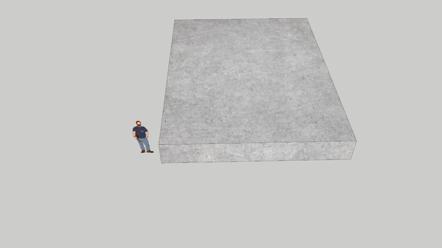 30'x40' Heavy Foundation | 3D Warehouse