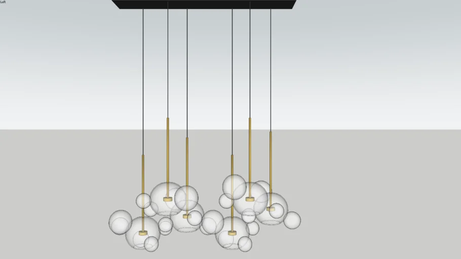 BOLLE ZIGZAG 34L CHANDELIER BY GIOPATO & COOMBES