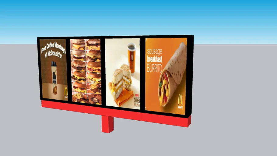 Mc Donald's Sign Board
