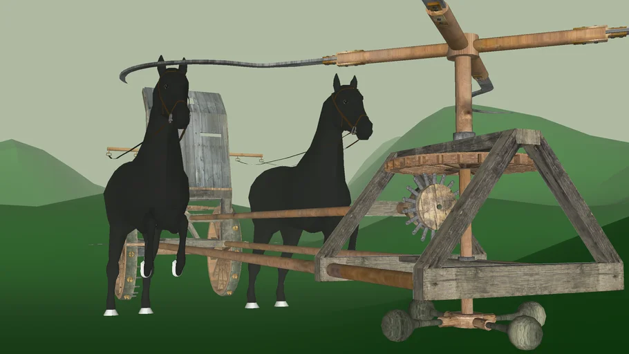 Leonardo da Vinci's Scythed chariot
