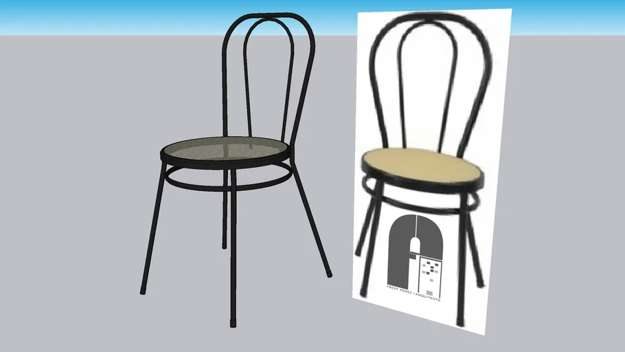 SILLA REDONDA METAL -  ROUND METALLIC CHAIR