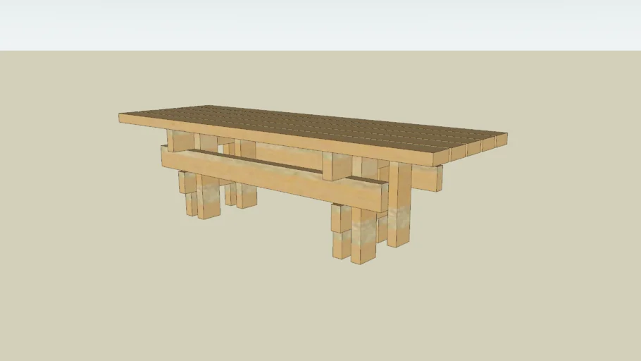 Japanese Garden Bench from Popular Woodworking April 2004 issue
