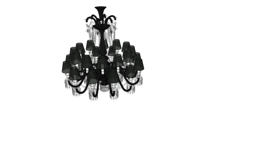 Baccarat-Zenith_chandelier_24L_Black_crystal