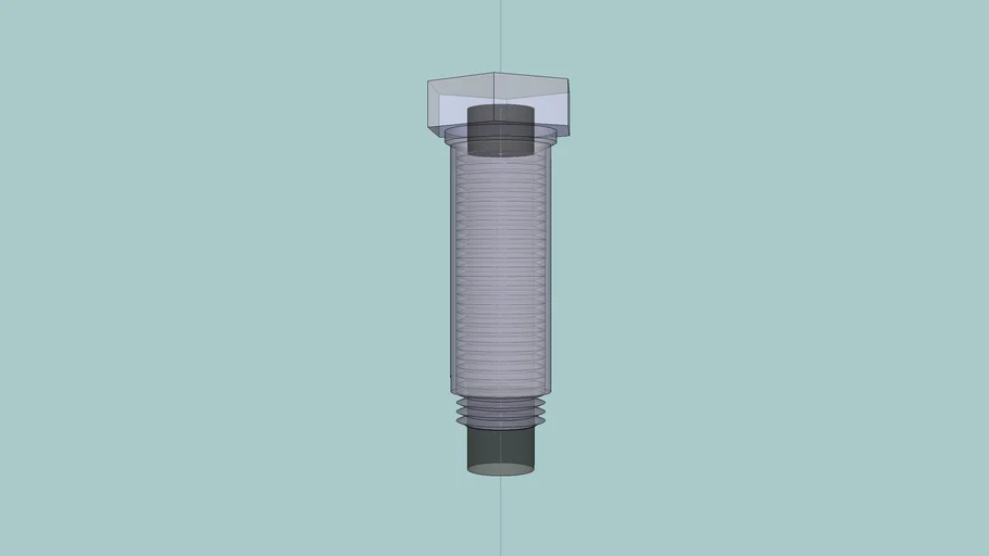 8mm Thread rod with bush | 3D Warehouse