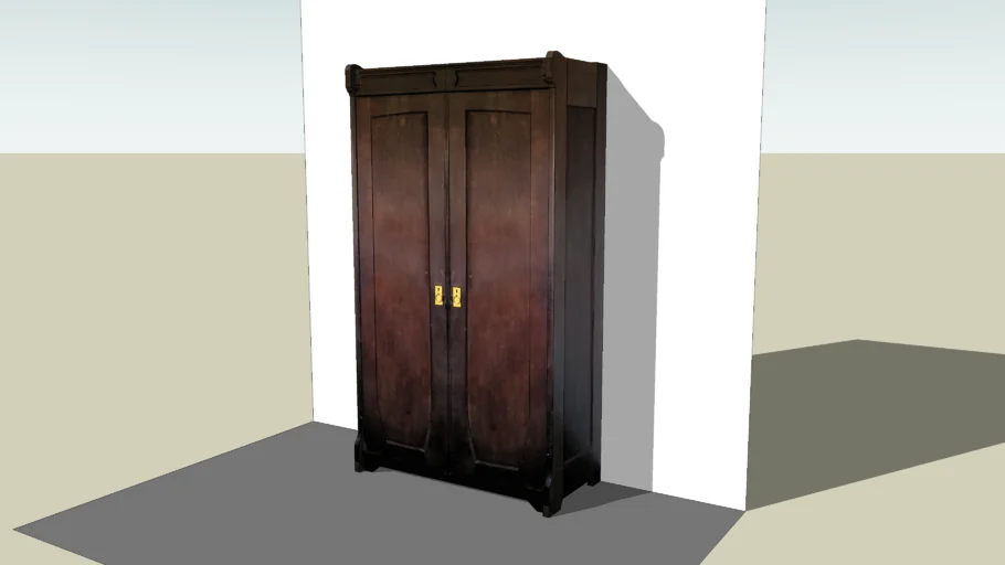 Old classic wardrobe, stara szafa