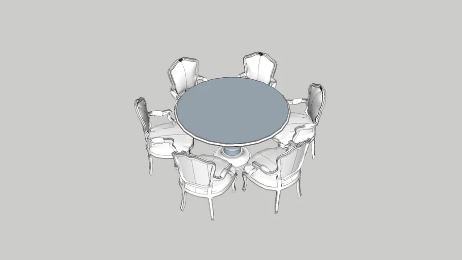 round table，dining table  