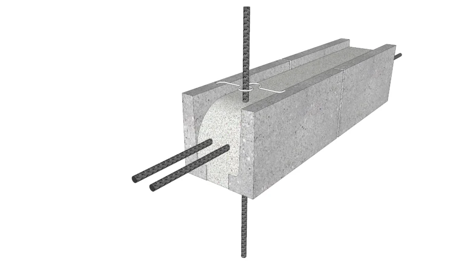 02.410.0142 Bond Beam Diagram - CMU | U-Block Unit