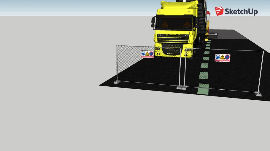 asphalt paver at work
