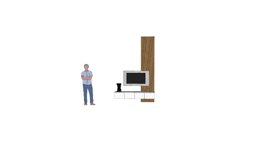 Backdrop TV Minimalis