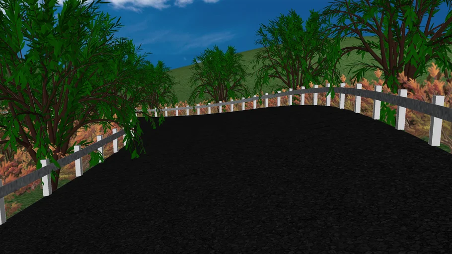 road with trees