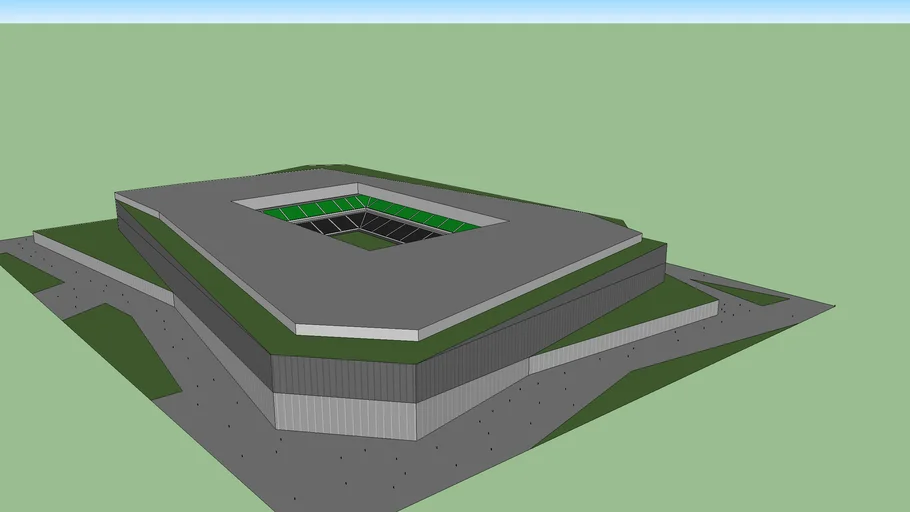 modern european style stadium