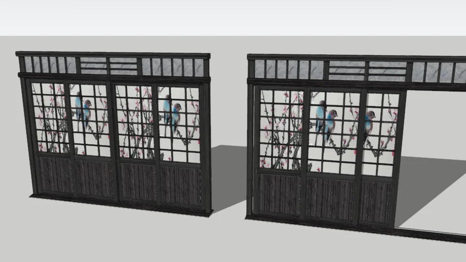 Japanese interior sliding door.