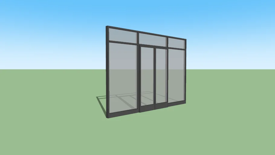 Automatic glass doors