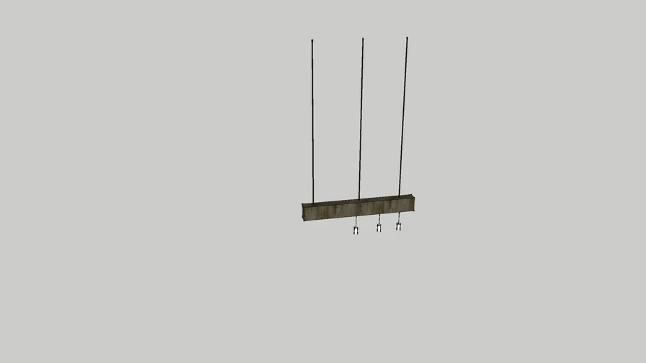 wood beam light