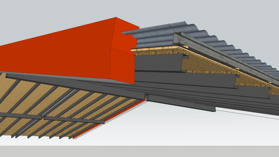 Zinc sheet roof