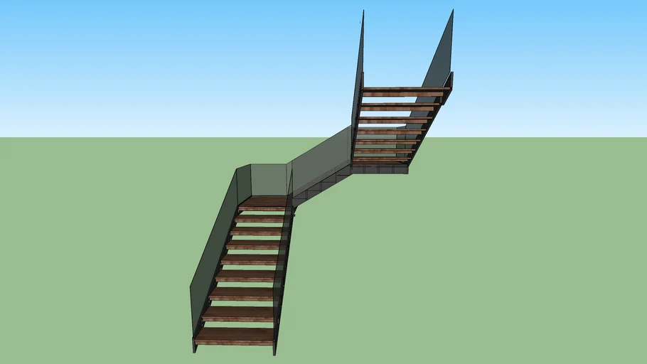Tangga baja steel iron stairs 2