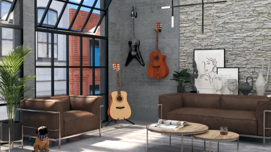 Interior Scene - Industrial Style