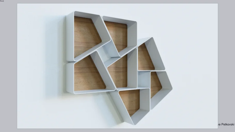 Wall mounted book shelf