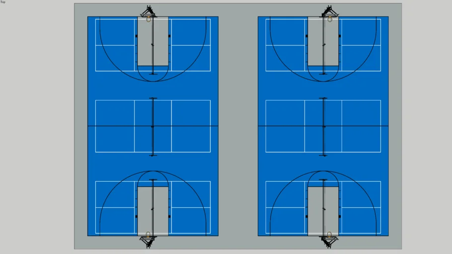 Basketball Pickleball Combo Courts